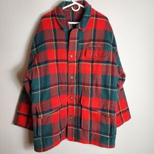 Vintage Mountain Ridge Plaid Wool Jacket